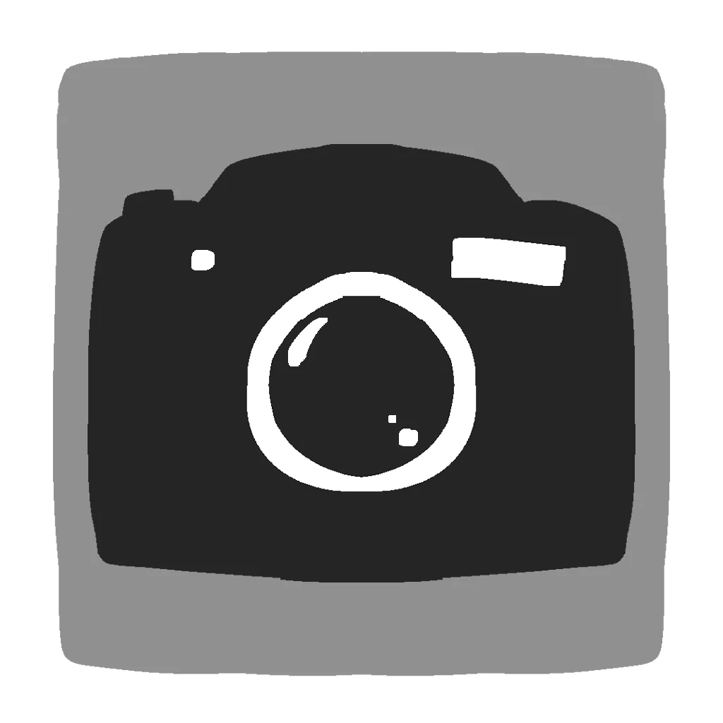 Camera icon decoration