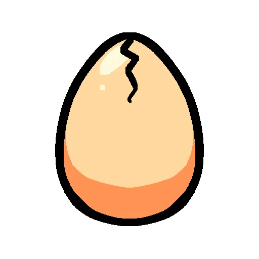Cracked egg decoration