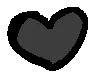 Grey heart decoration